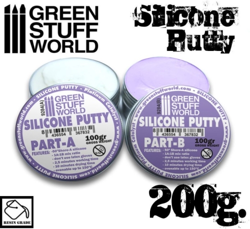 Green Stuff Violett Silikon-Knetmasse 200gr (GP 1L= 79,50€)